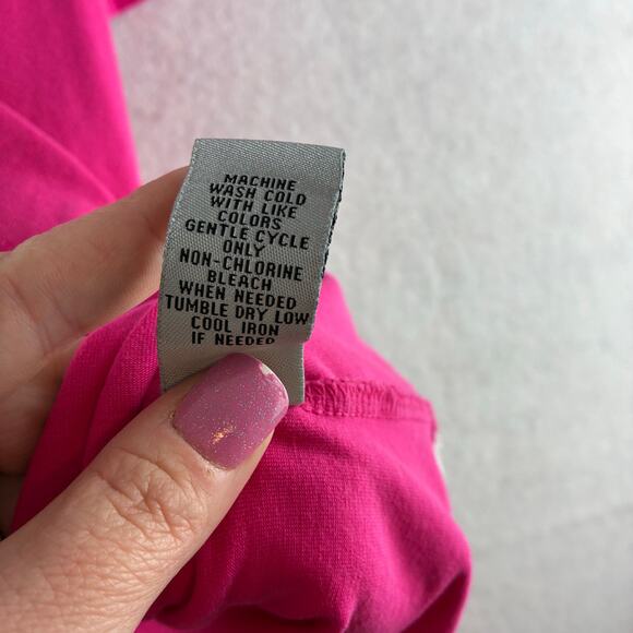 Cathrine's Suprema Collection V-neck Top 3X Plus 26/28W Hot Pink Modest Comfort - Picture 9 of 11